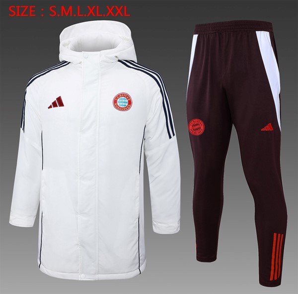 Abrigo Bayern Munich Conjunto Completo 2024-2025 Blanco